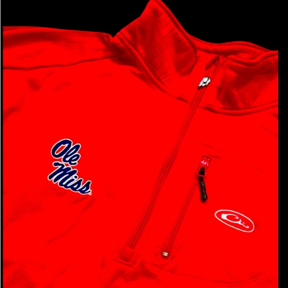 DRAKE OLE MISS REBELS 1/2 zip pullover Men’s size 3XL XXXL